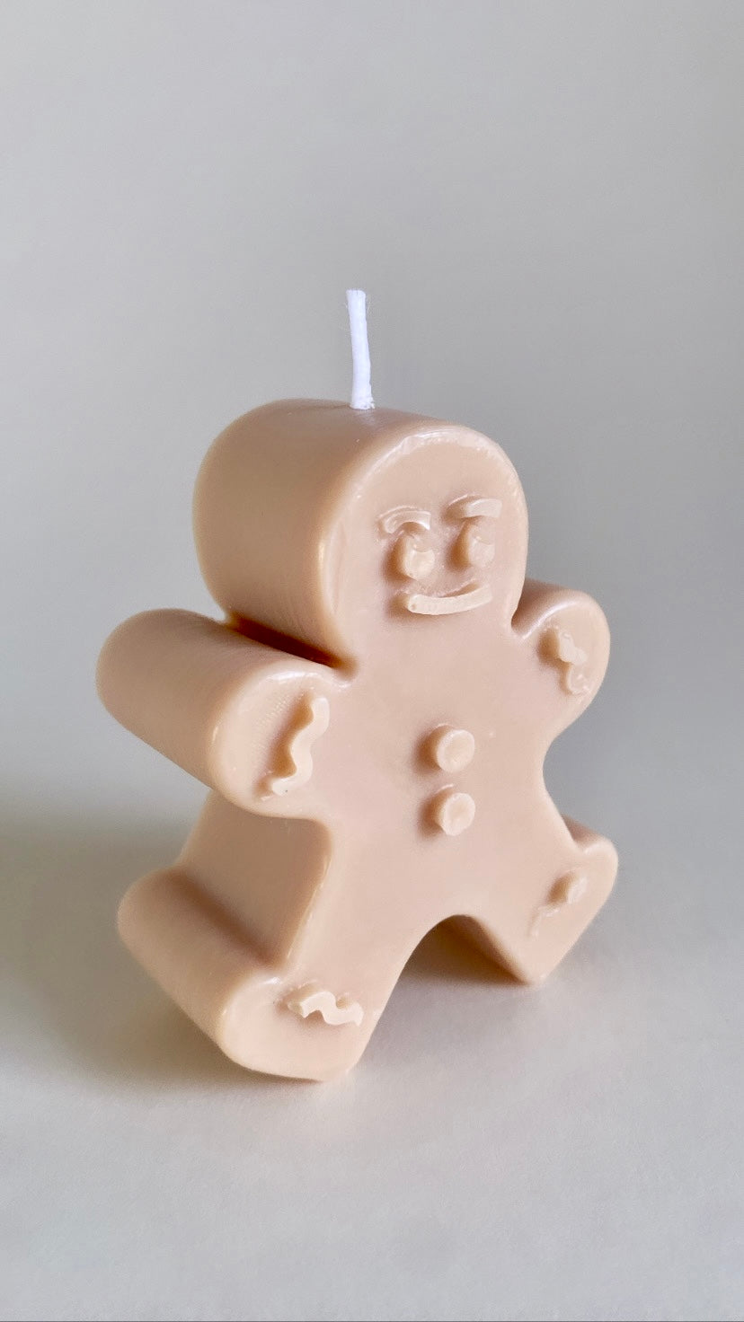 Nude Gingerbread Man Candle