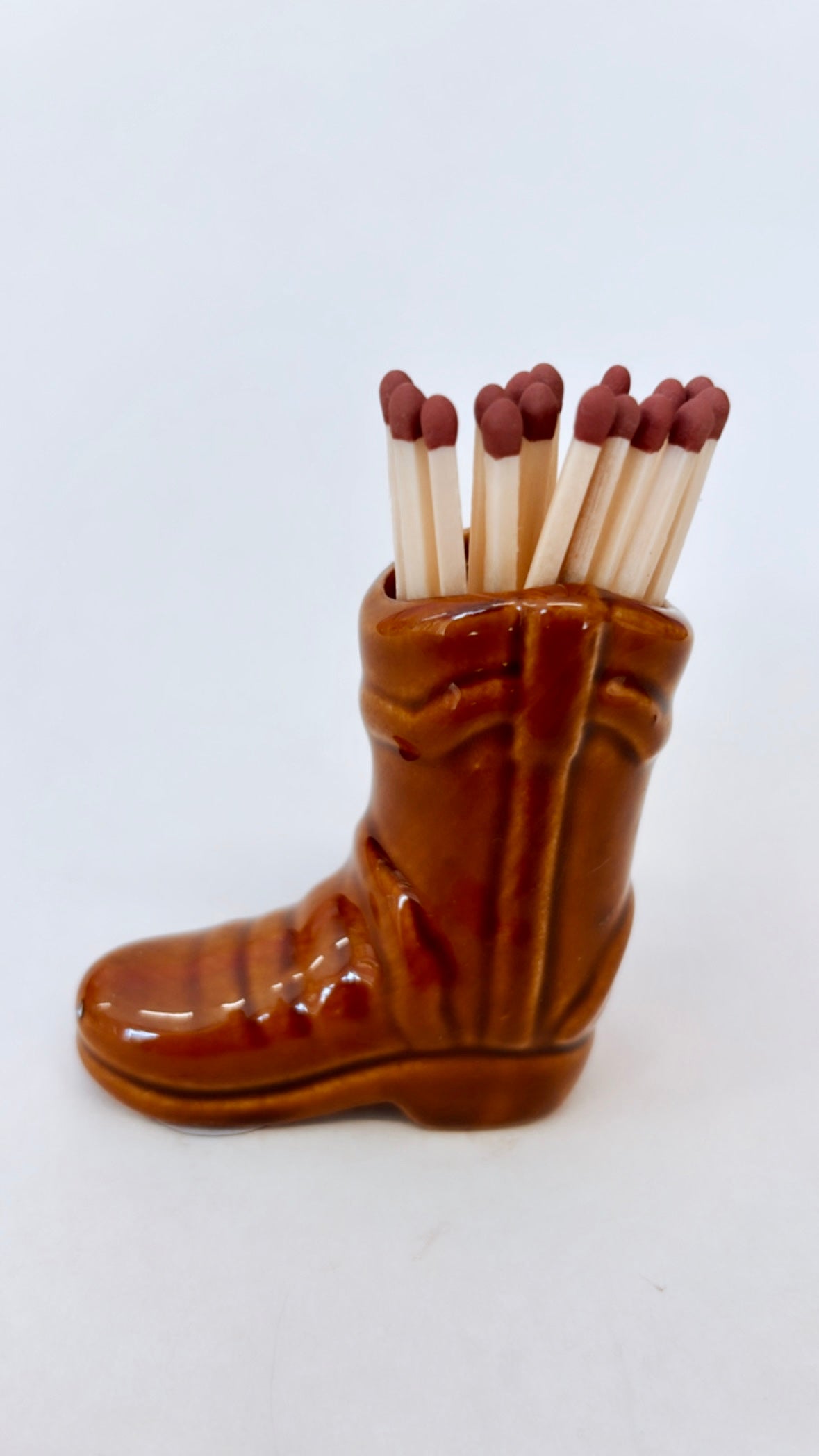 Cowboy Boot Matchstick Holder