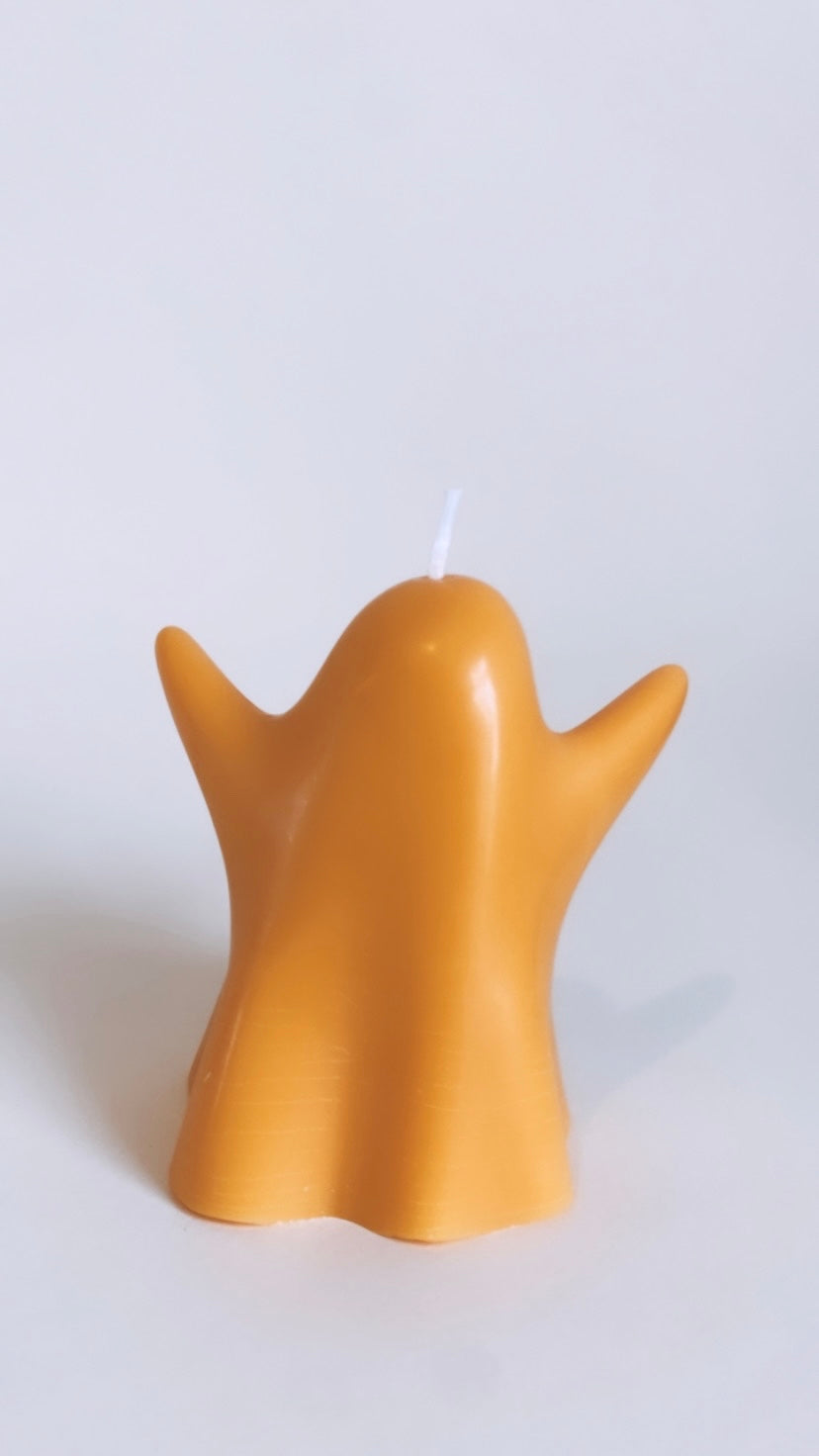 Orange Ghost Candle