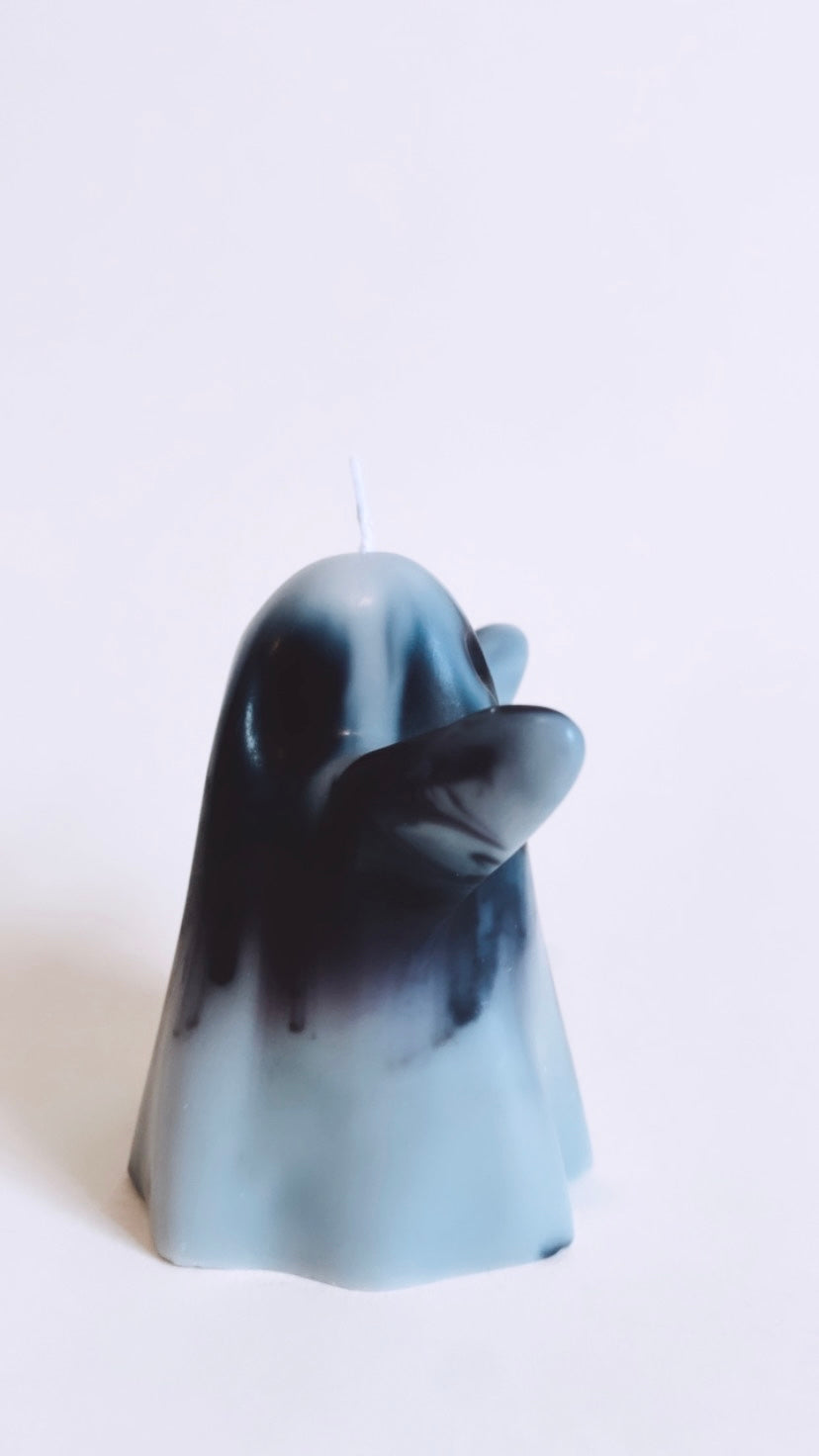 Black And White Ghost Candle