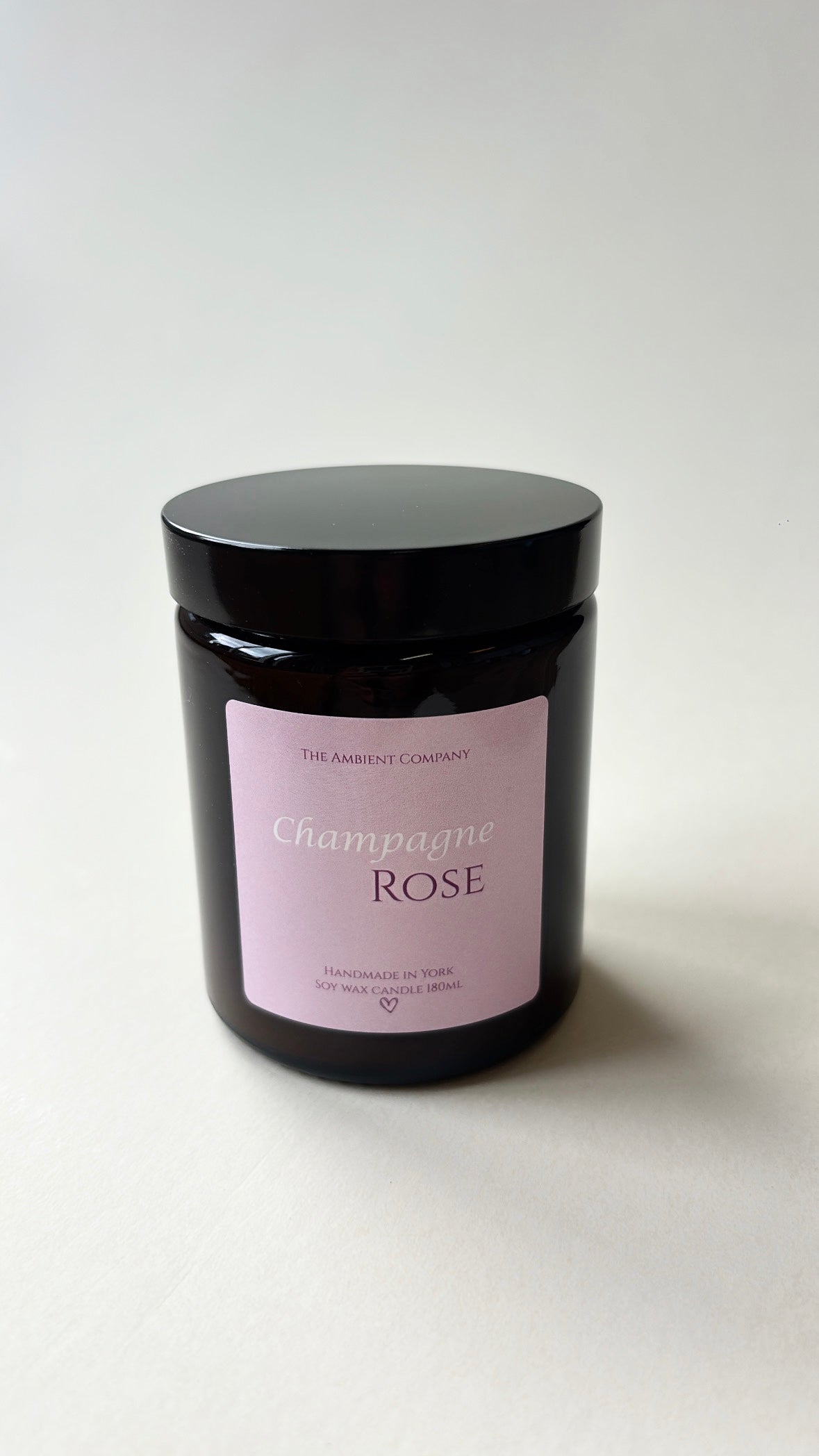 Champagne Rose Jar Candle