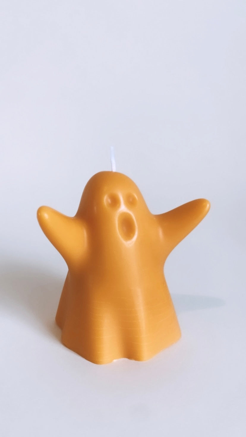 Orange Ghost Candle