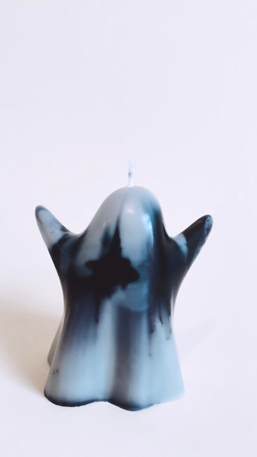 Black And White Ghost Candle