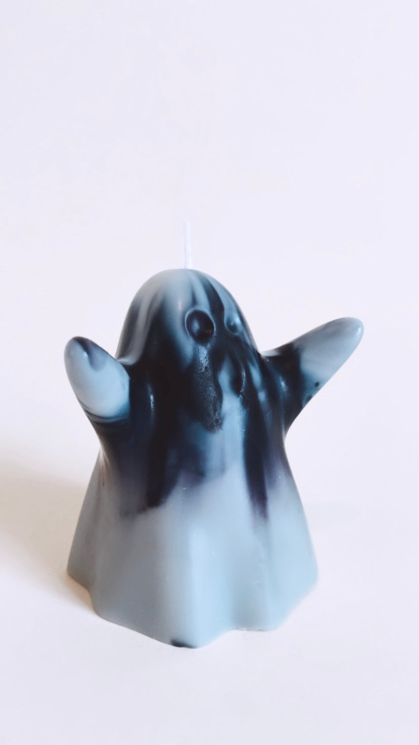 Black And White Ghost Candle