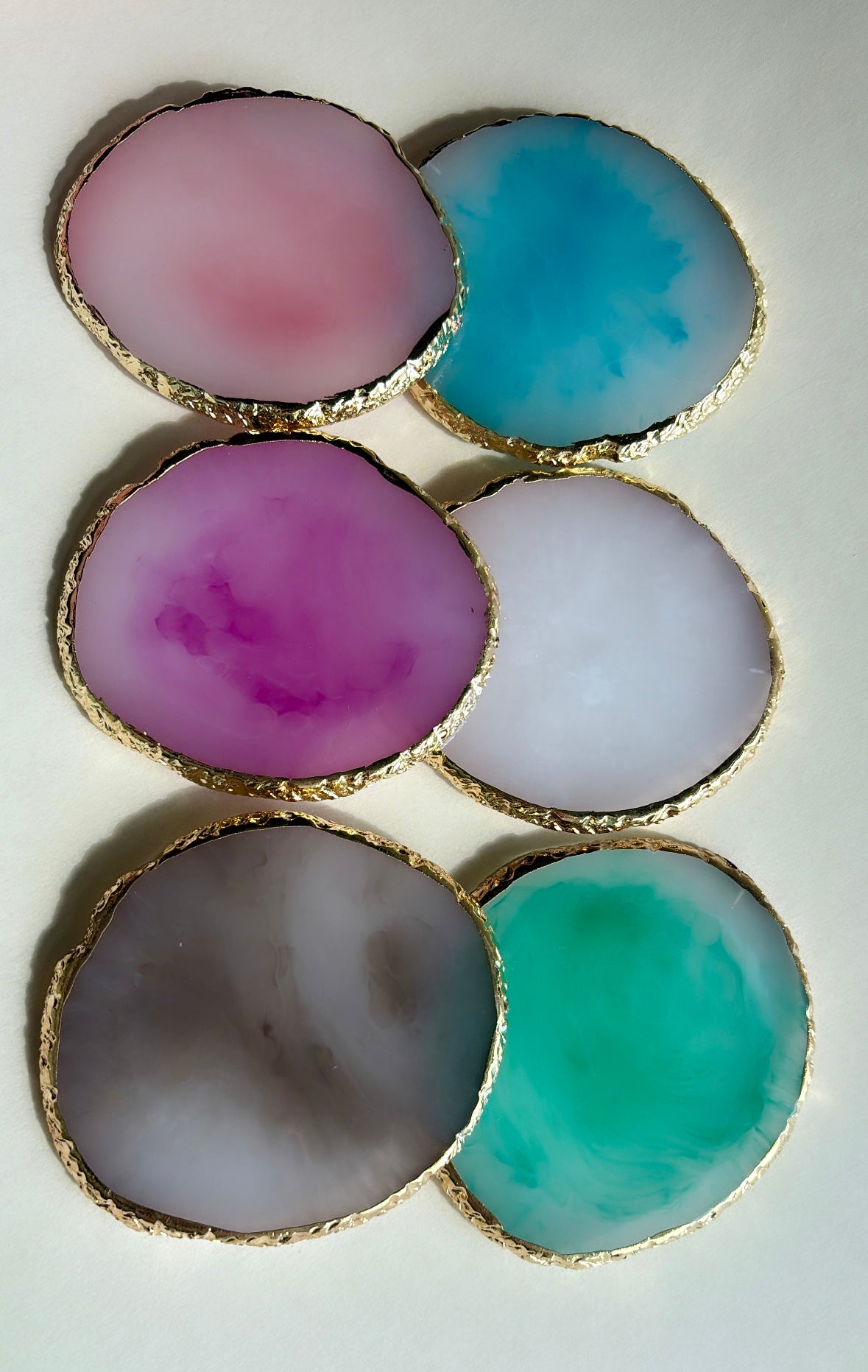 Gold Trim Coasters