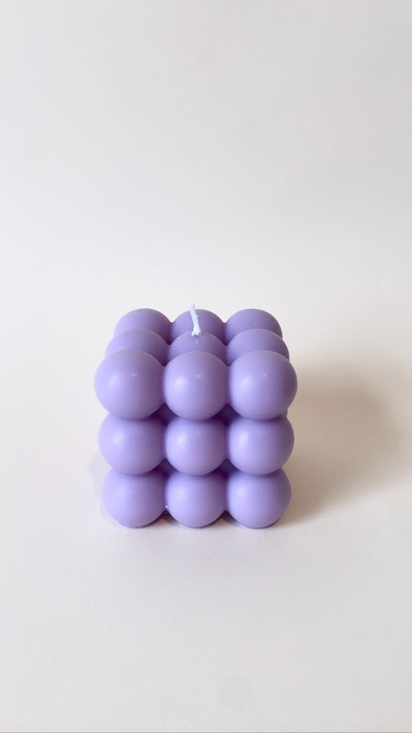 Purple Large Bubble Candle