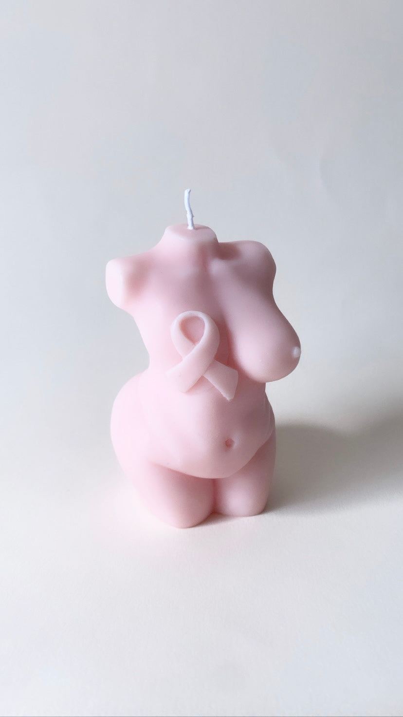 Breast Cancer Body Candle