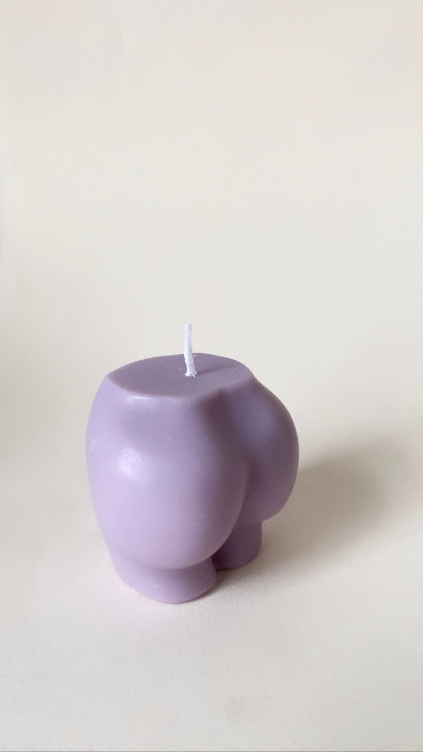 Purple Peachy Bum Candle