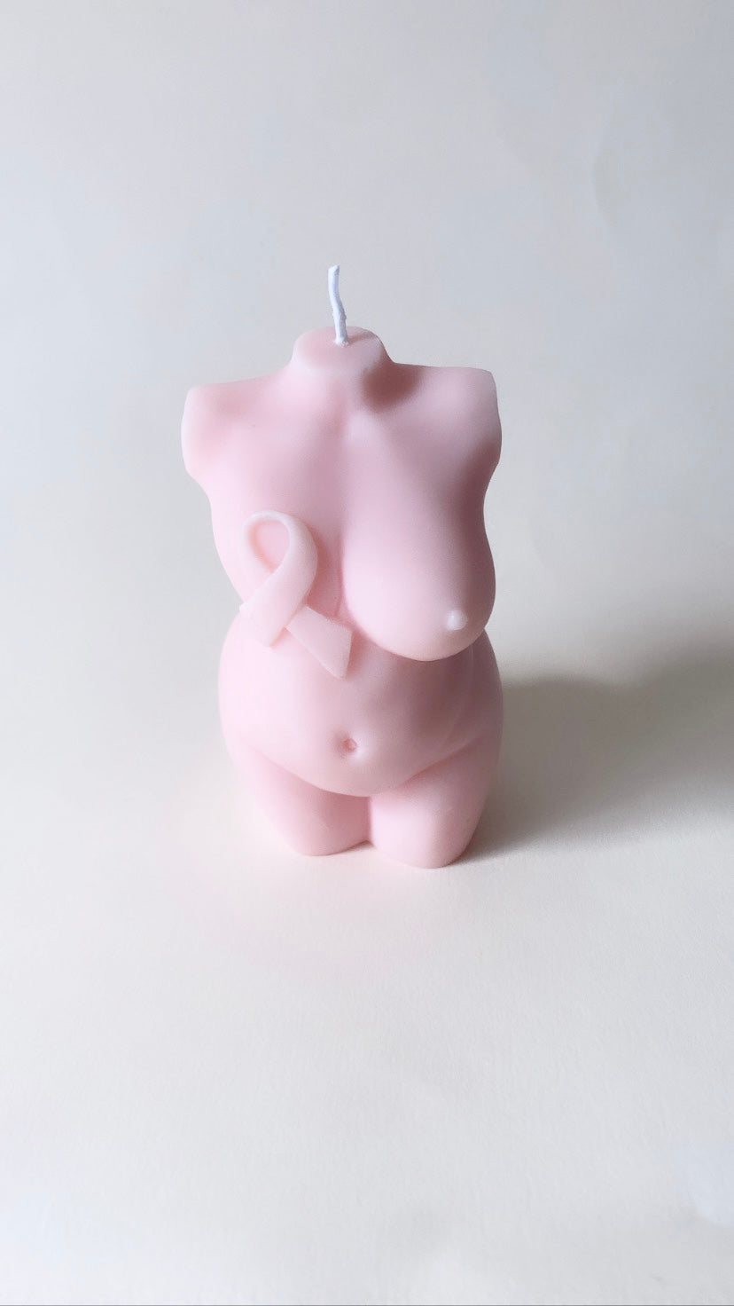 Breast Cancer Body Candle