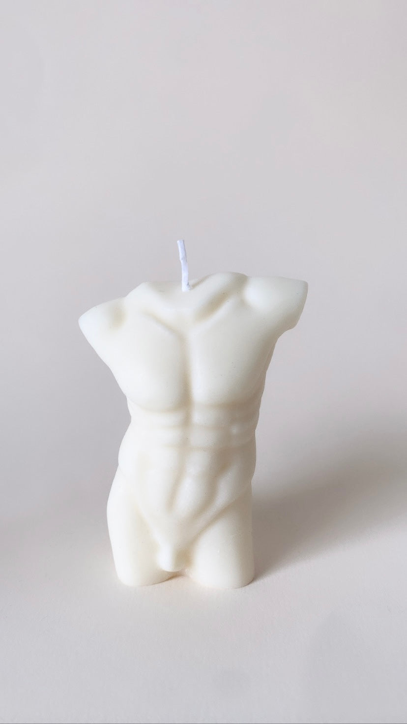 White Man Body Candle