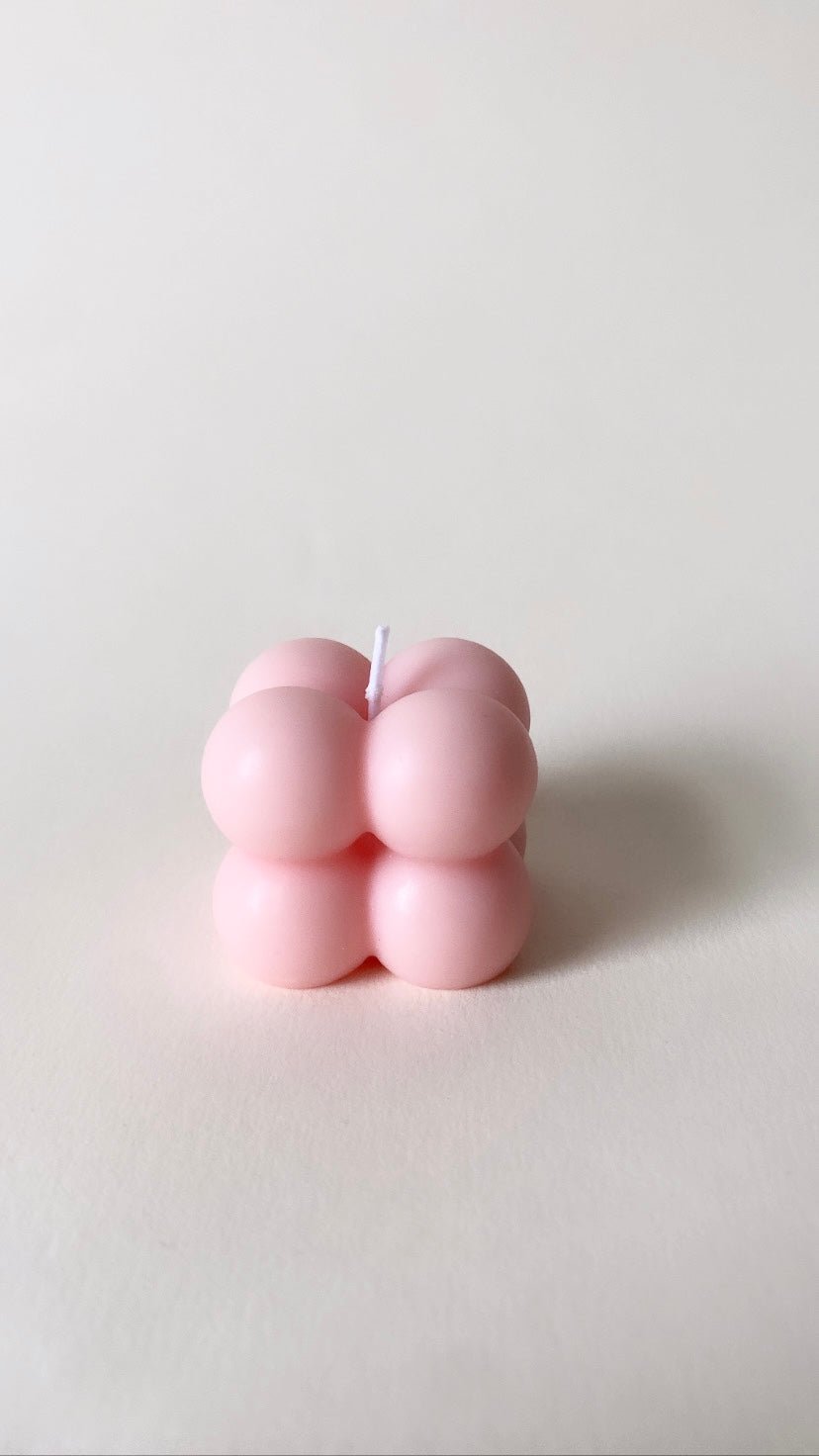 Pink Mini Bubble Candle