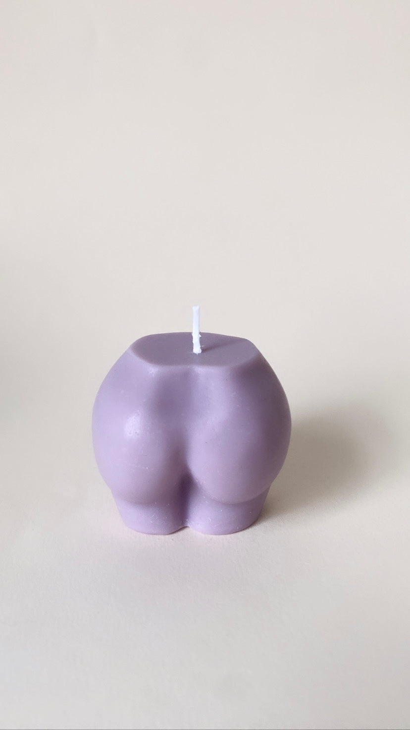Purple Peachy Bum Candle