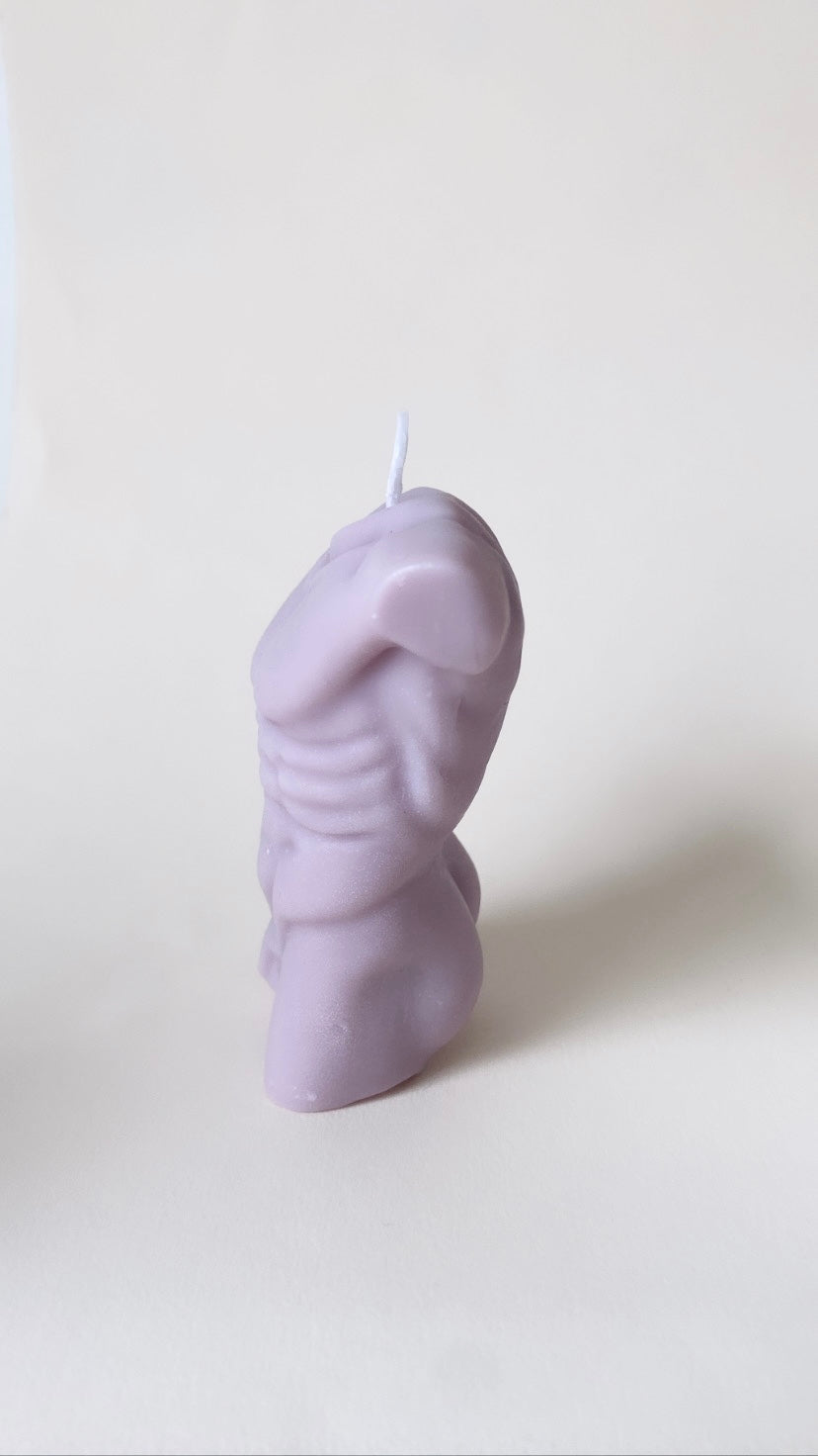 Purple Man Body Candle