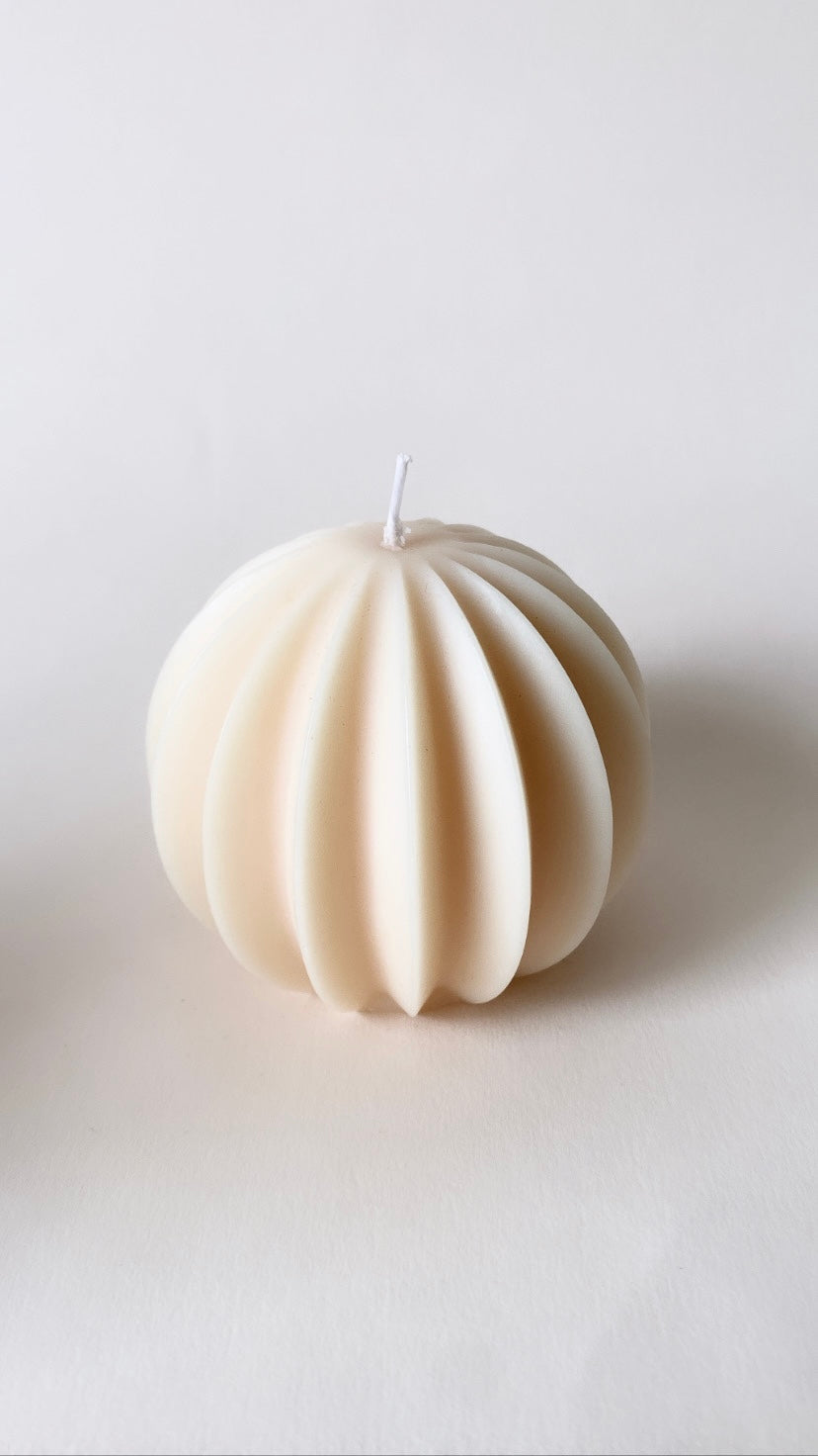White Round Lantern Candle