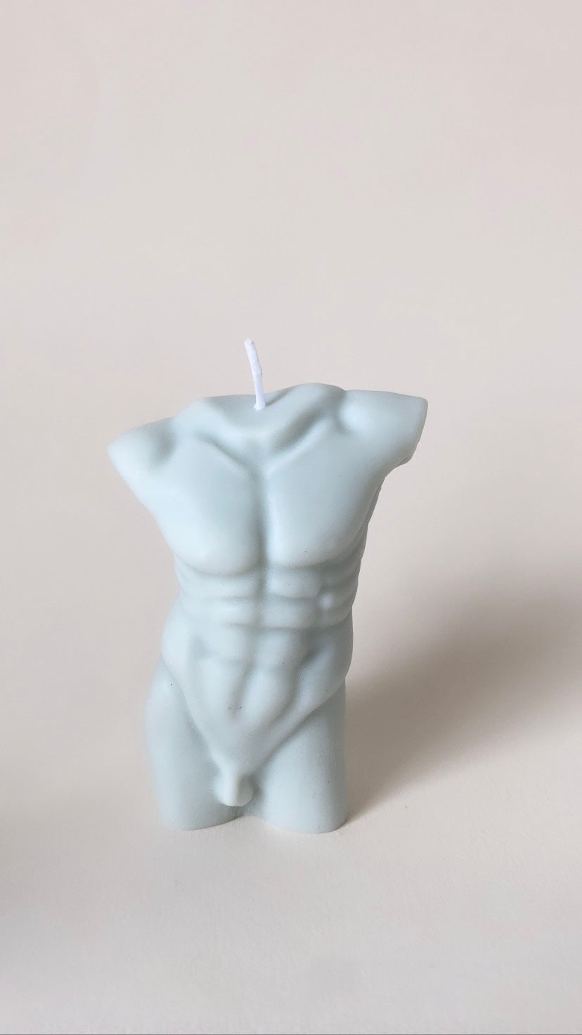 Blue Man Body Candle