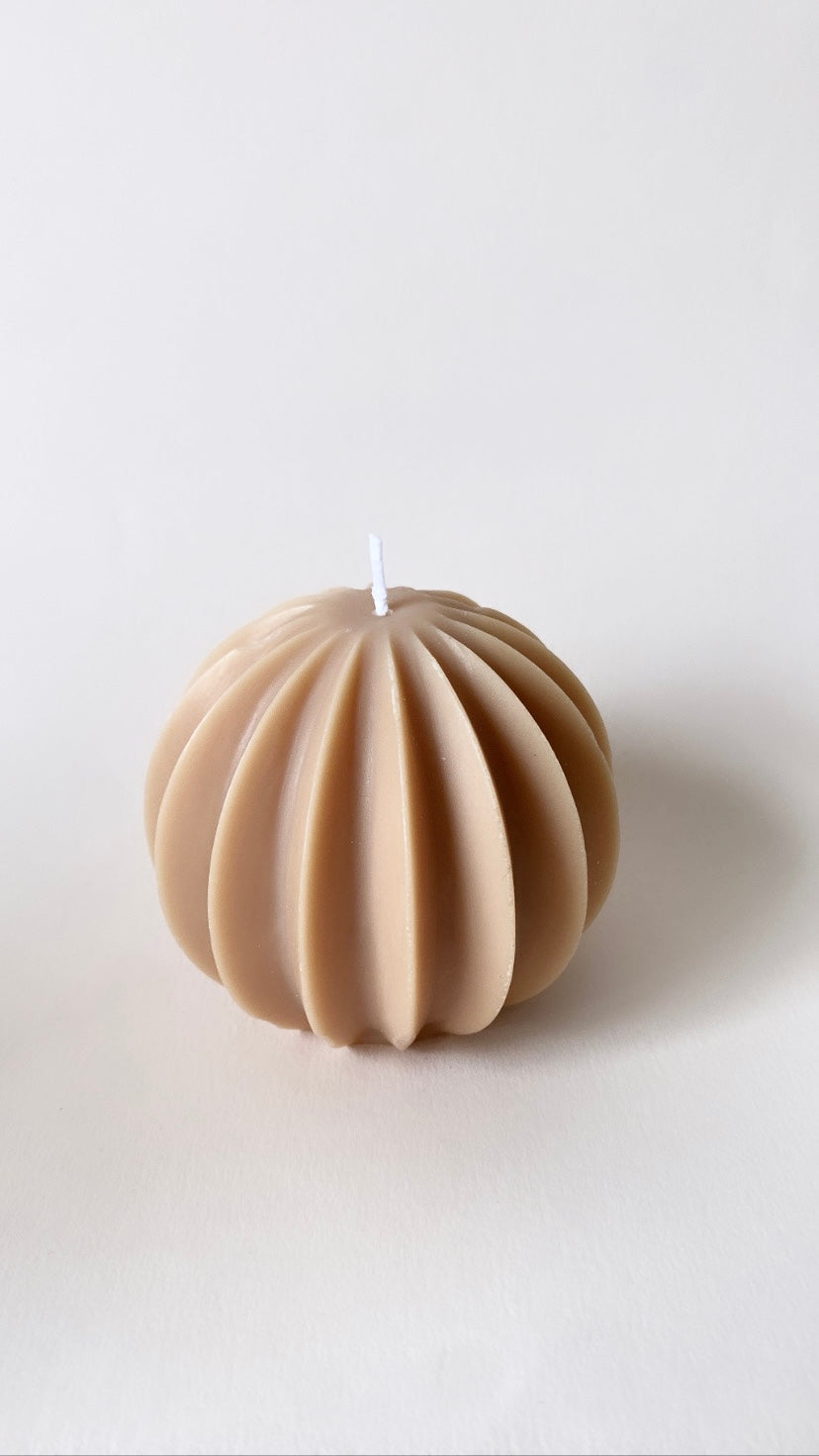Nude Round Lantern Candle