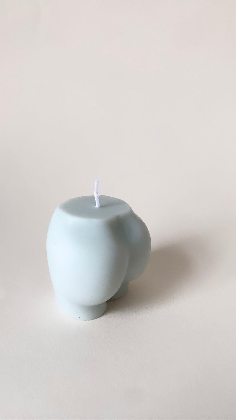 Blue Peachy Bum Candle