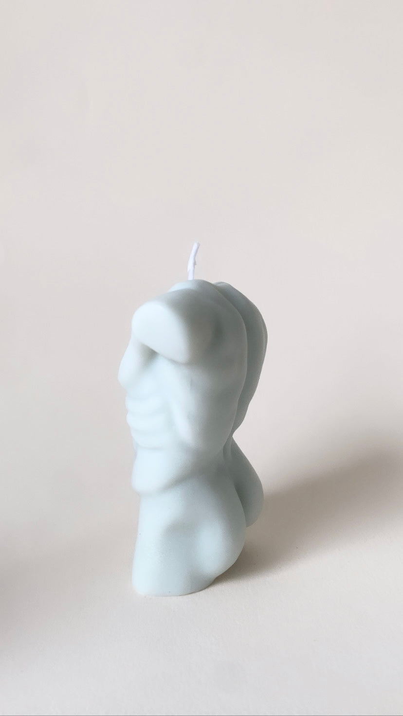 Blue Man Body Candle