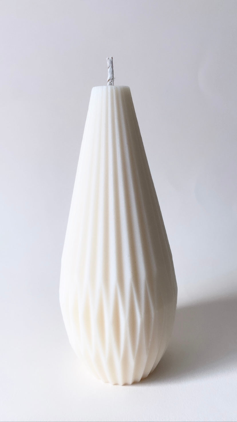 White Tall Lantern Candle