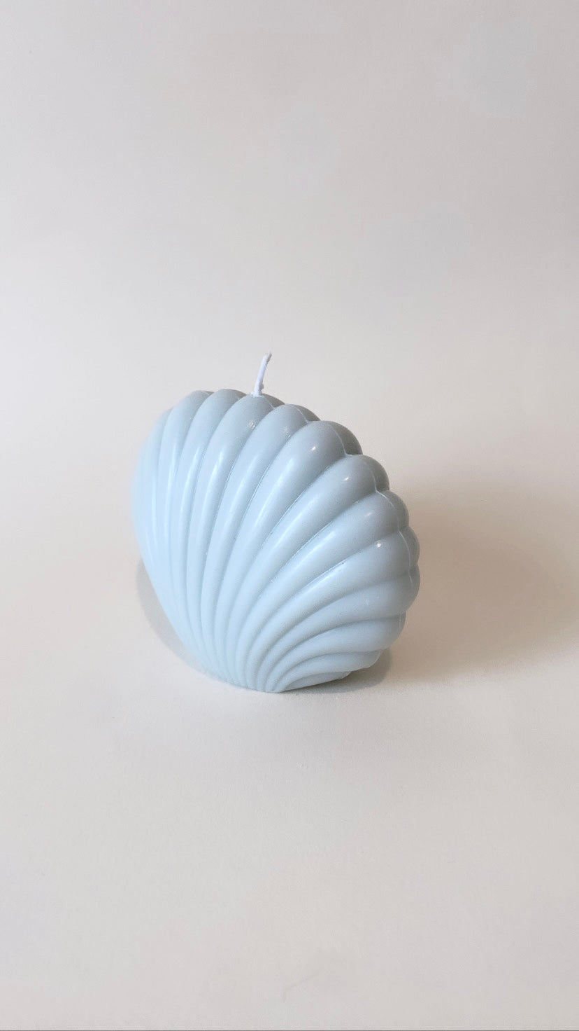 Blue Large Shell Candle