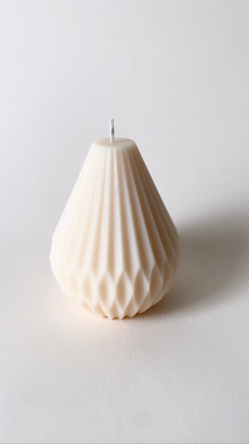 White Pear Lantern Candle