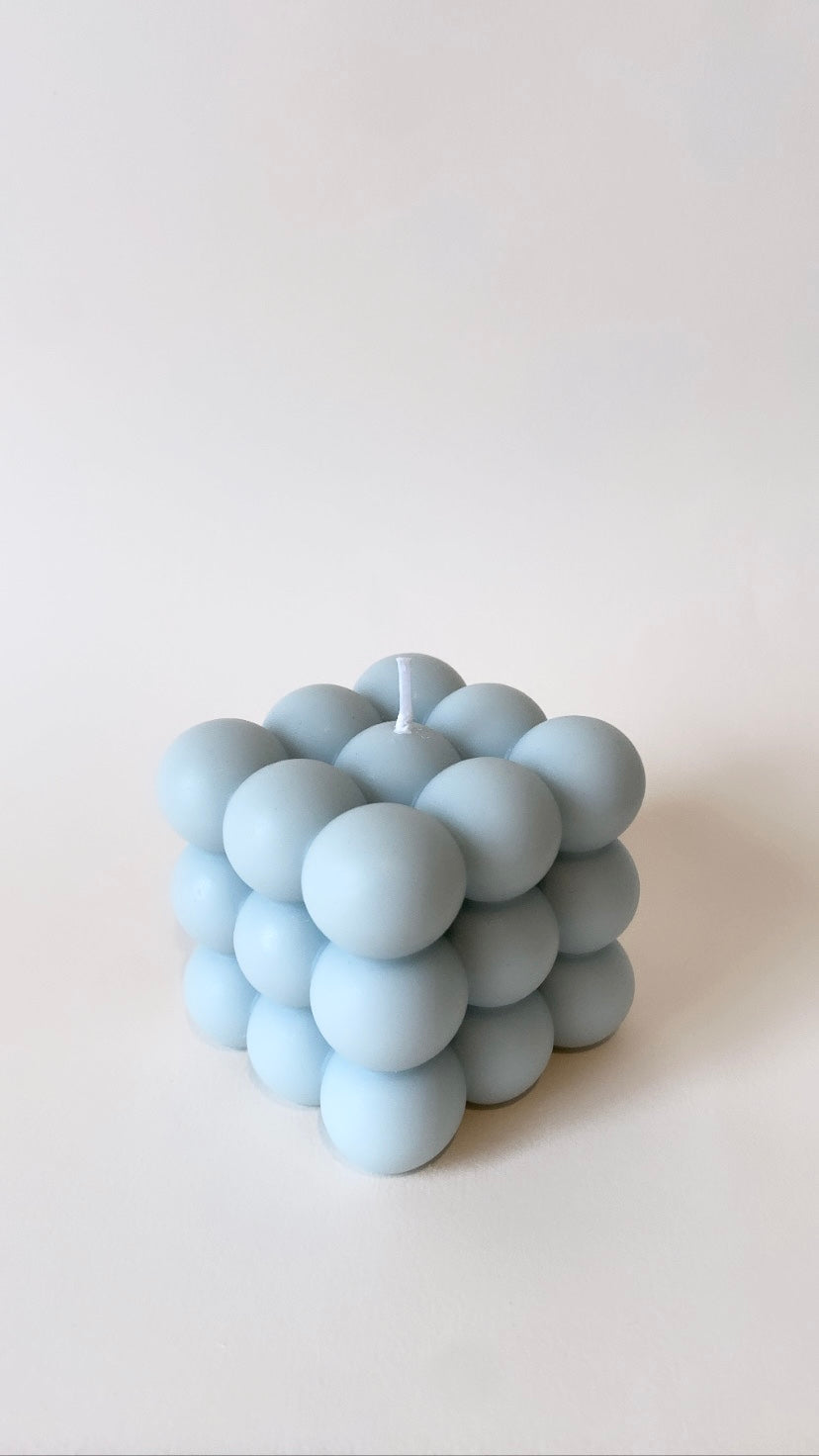 Blue Large Bubble Candle