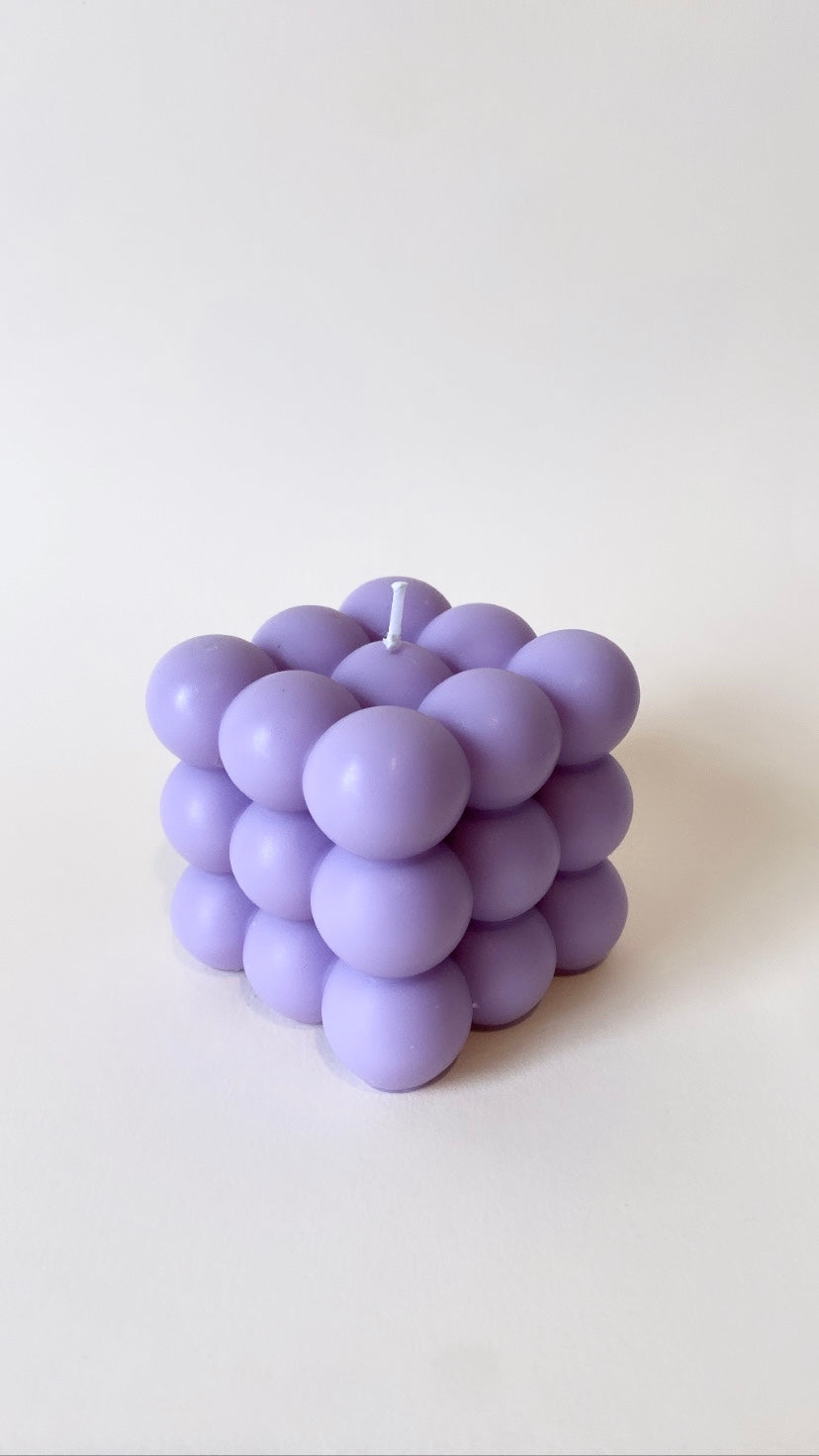 Purple Large Bubble Candle