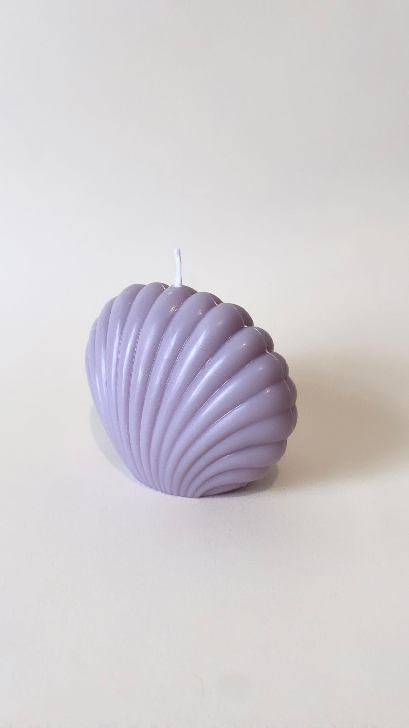 Purple Large Shell Candle