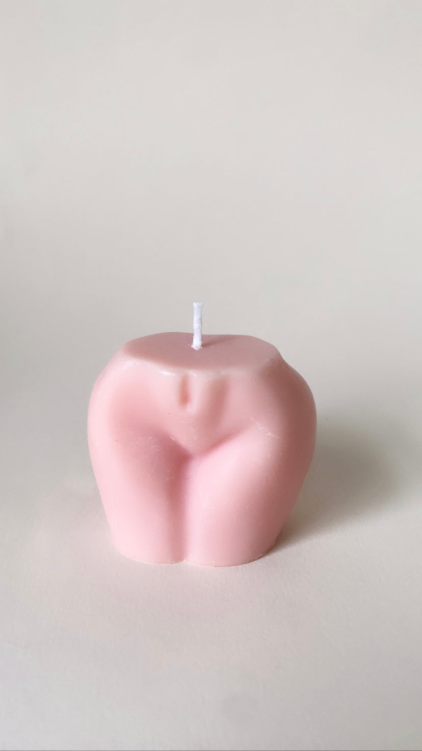 Pink Peachy Bum Candle
