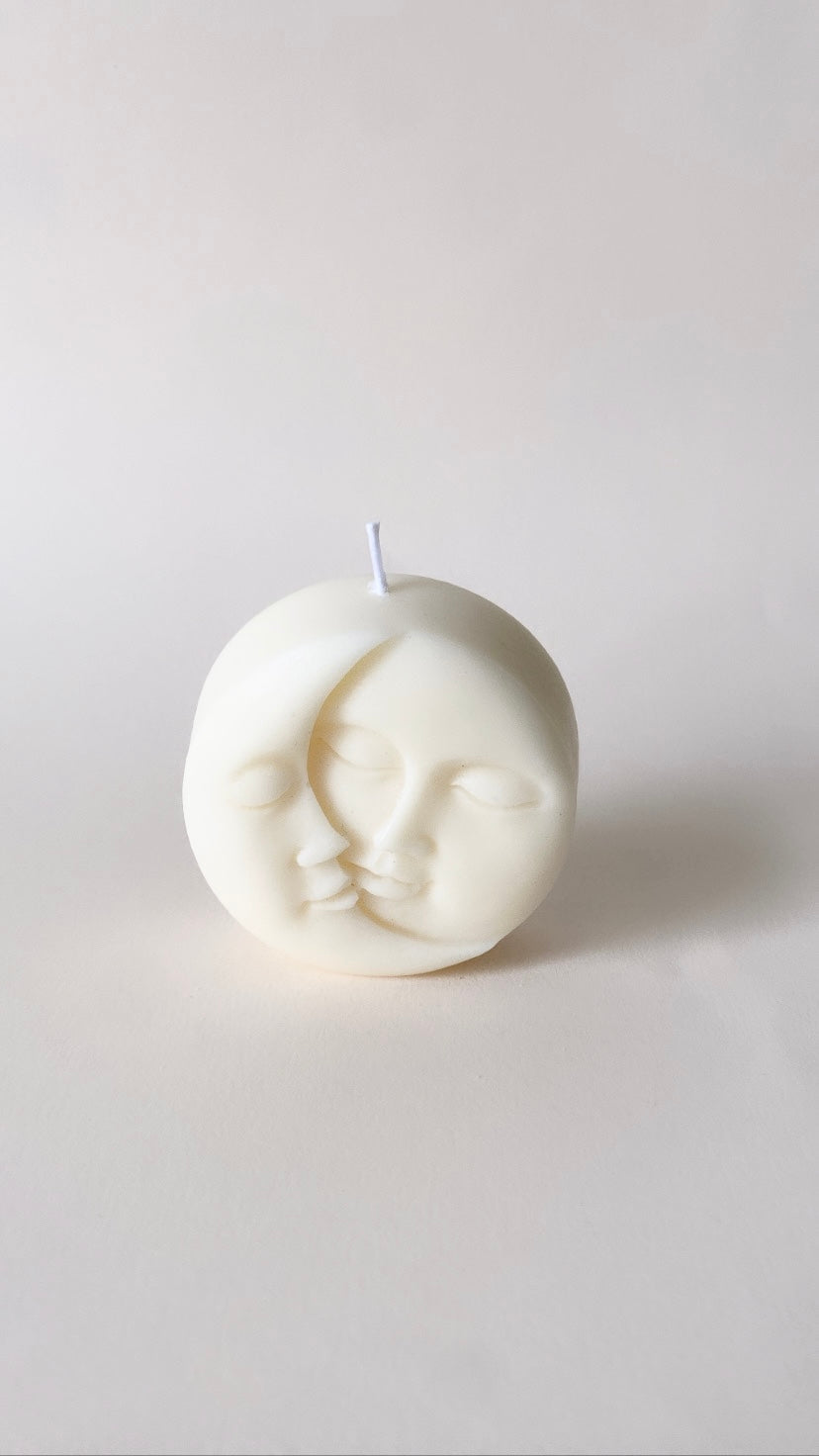 White Sun and Moon Candle