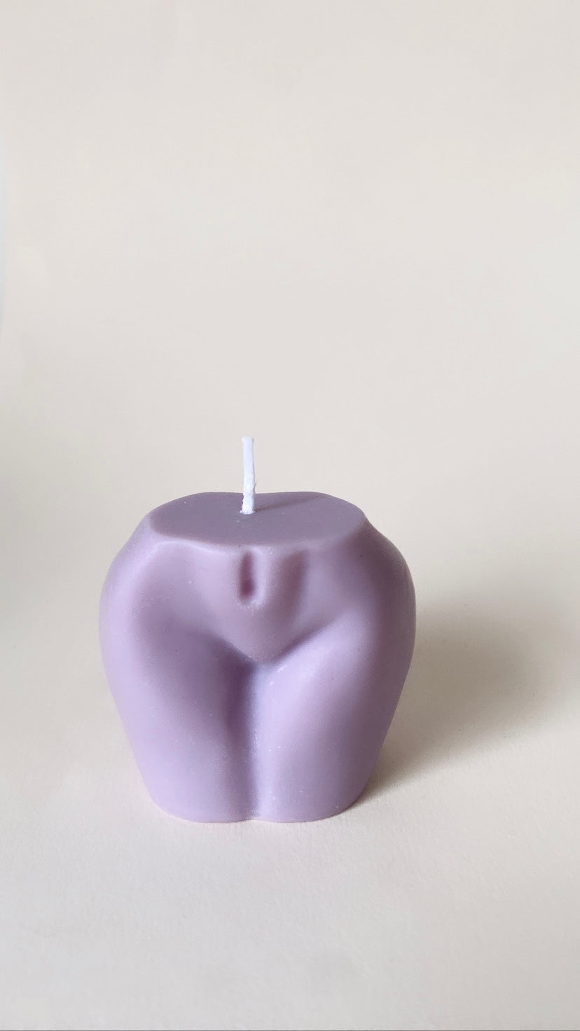 Purple Peachy Bum Candle