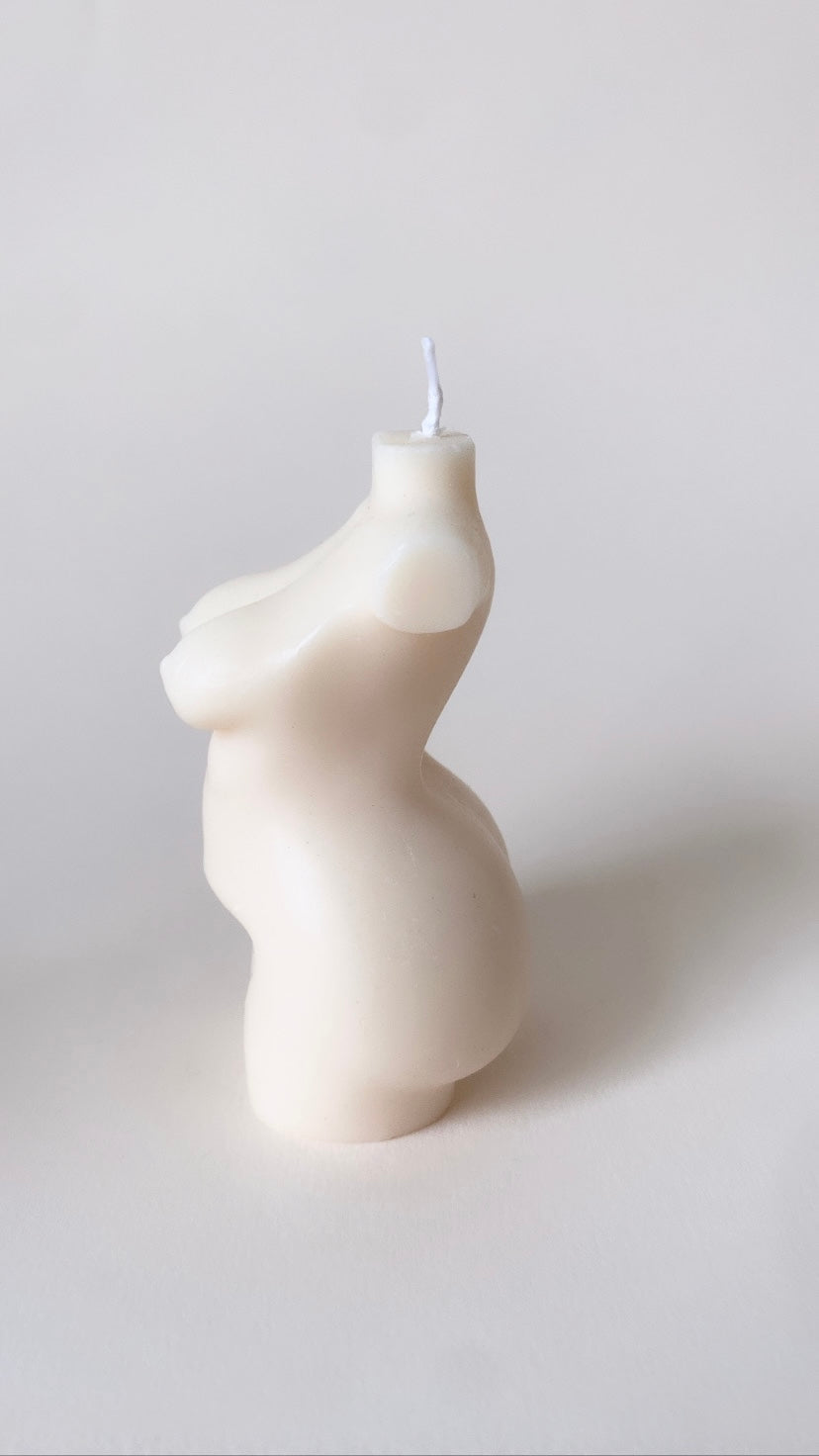 White Curvy Body Candle