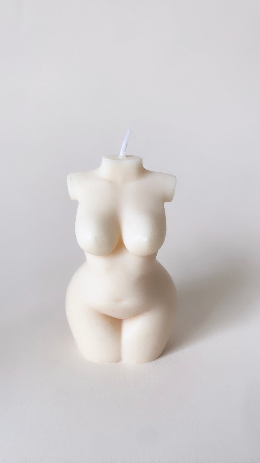 White Curvy Body Candle
