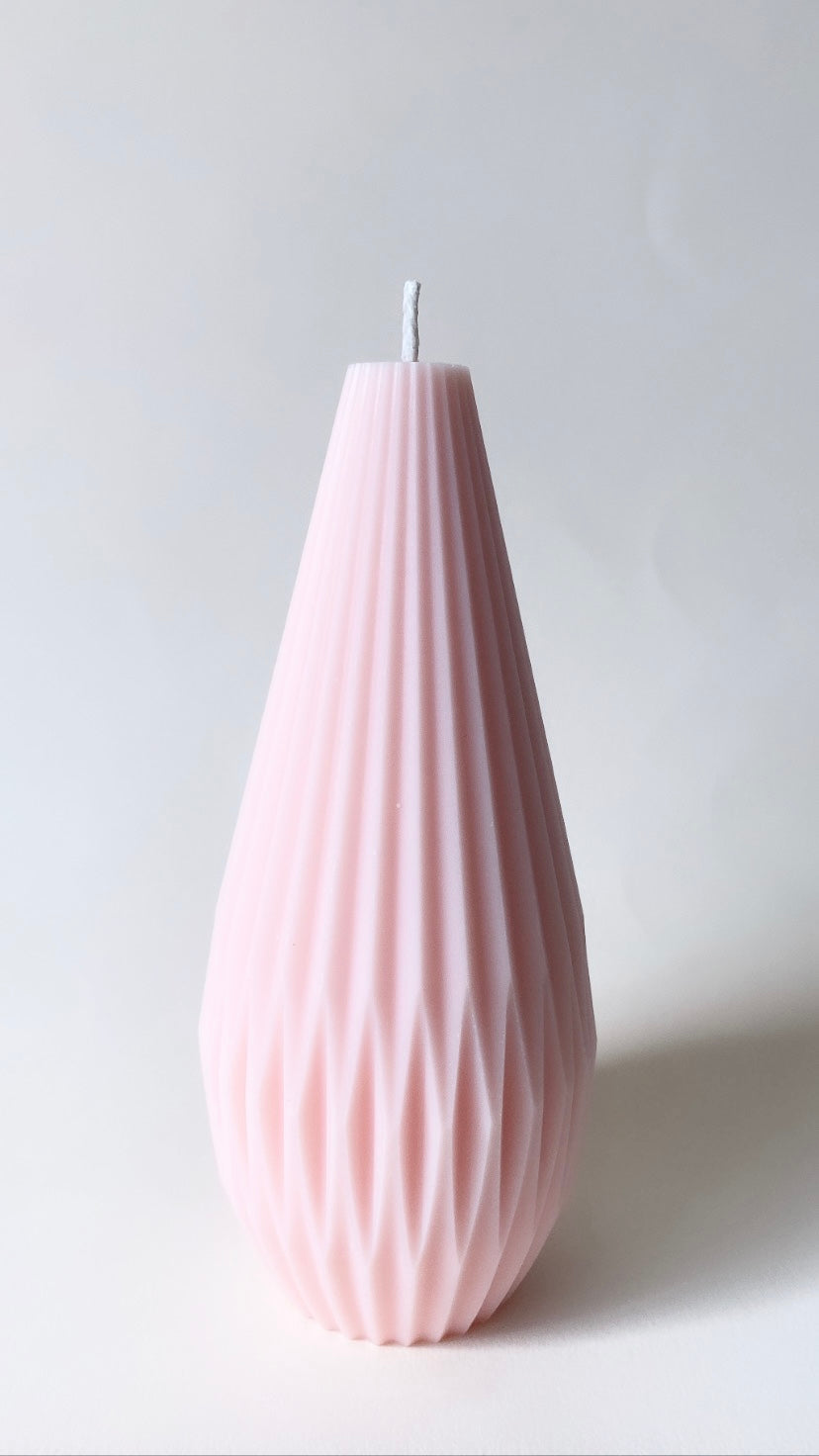Pink Tall Lantern Candle