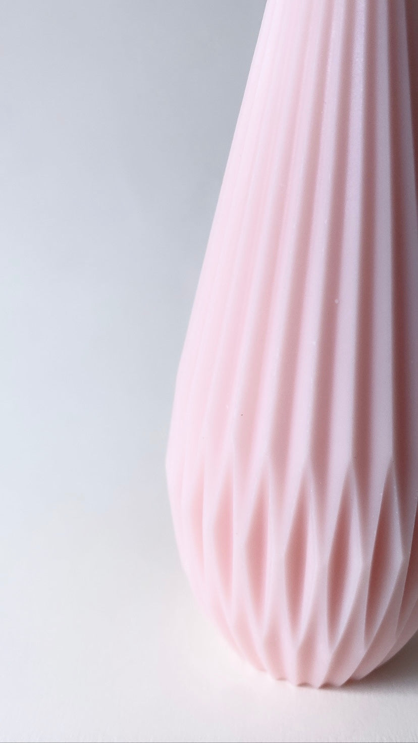 Pink Tall Lantern Candle