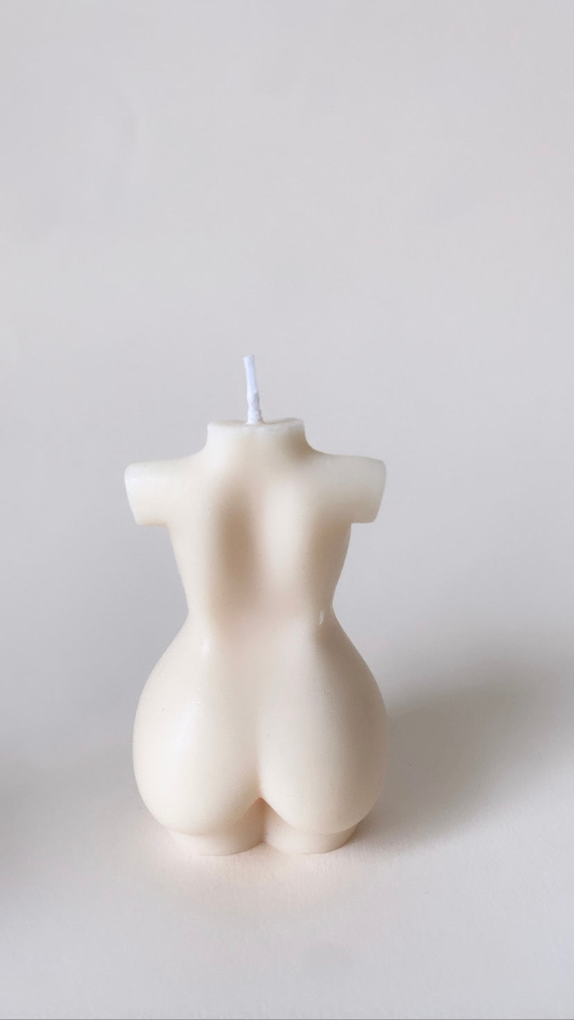 White Curvy Body Candle