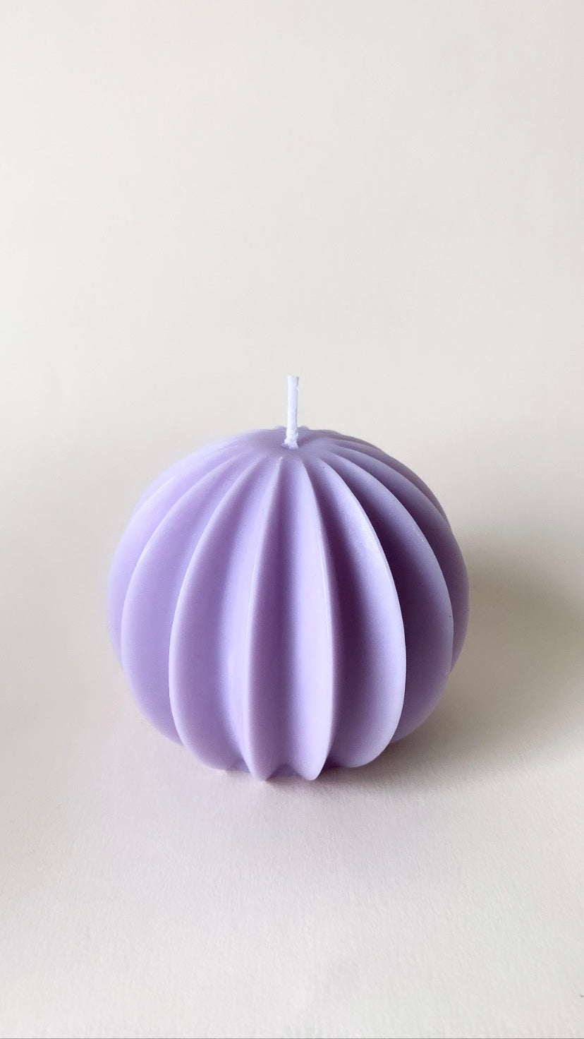 Purple Round Lantern Candle