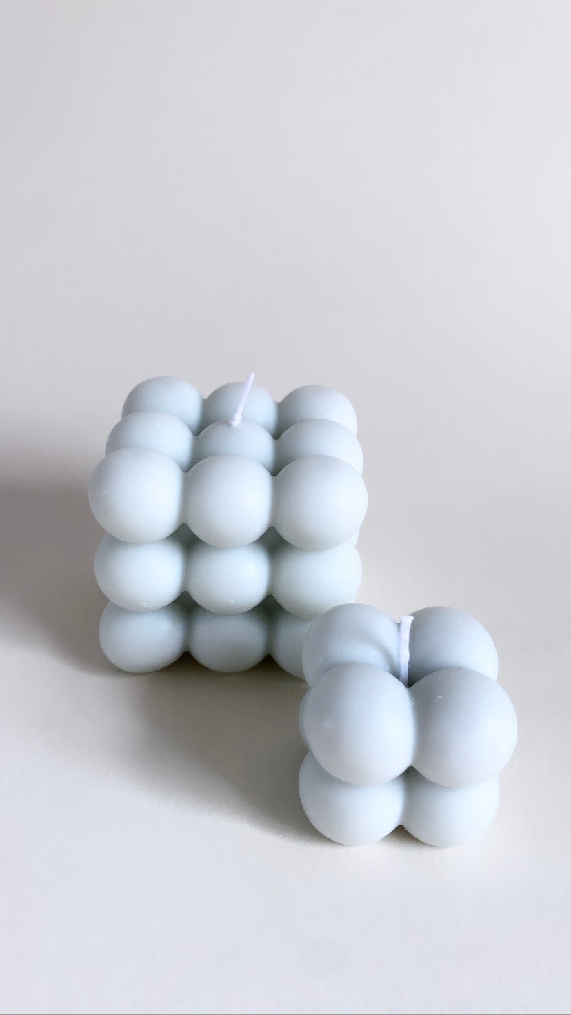 Blue Bubble Duo Candle