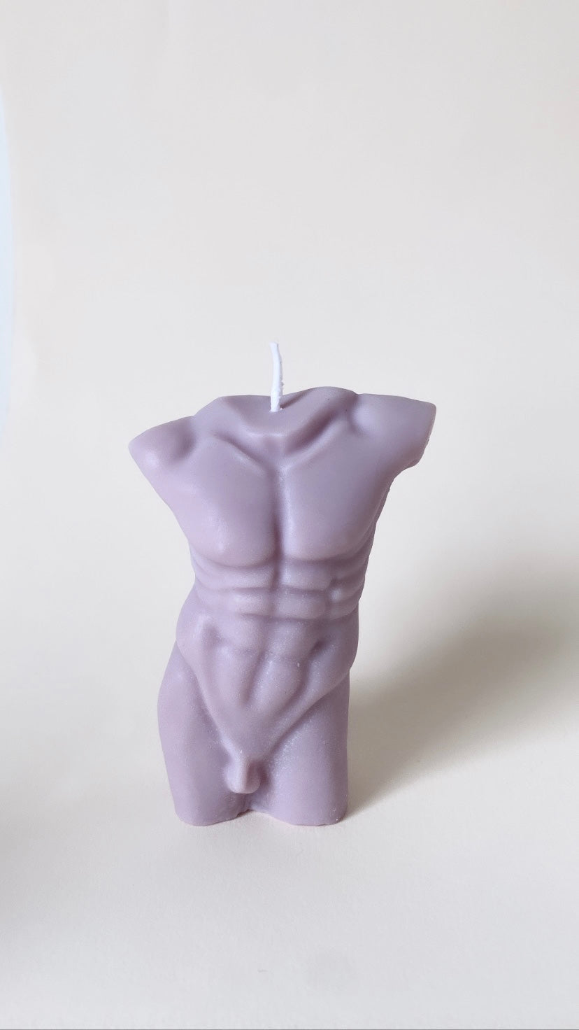 Purple Man Body Candle
