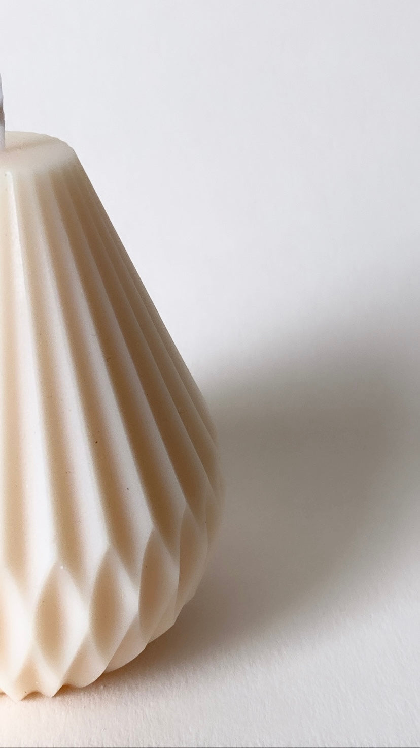 White Pear Lantern Candle