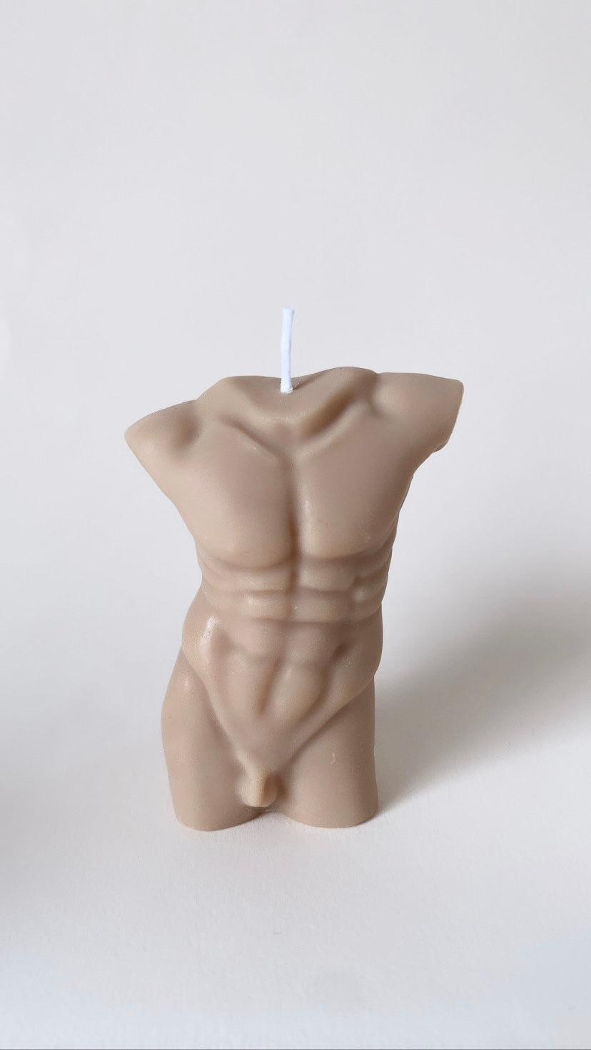 Nude Man Body Candle