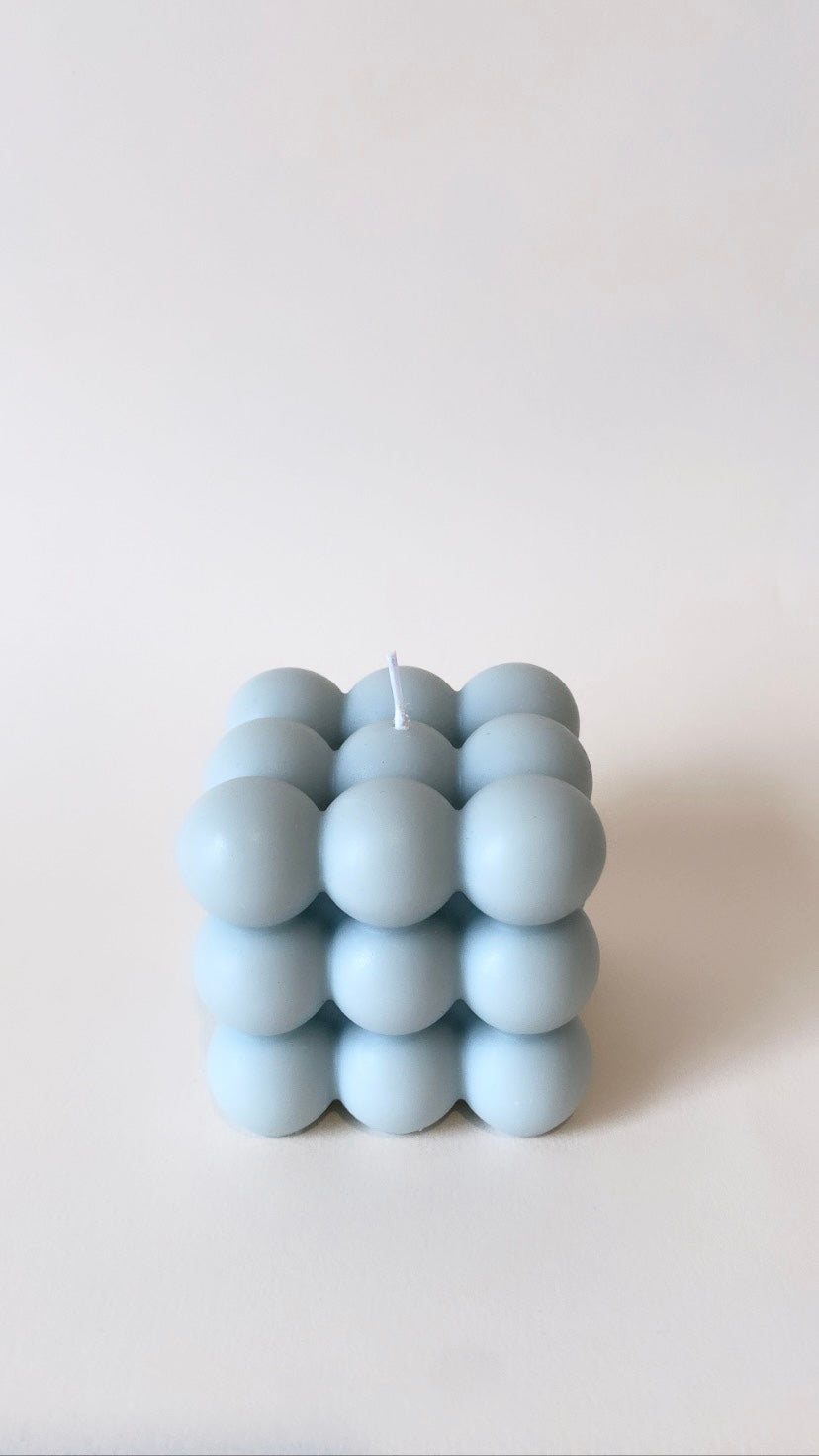 Blue Large Bubble Candle