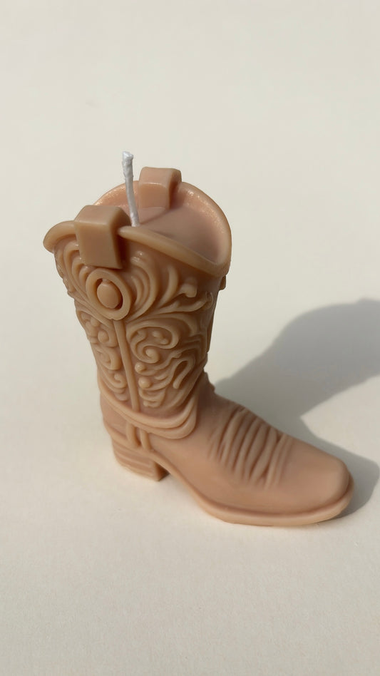 Nude Cowgirl Boot Candle