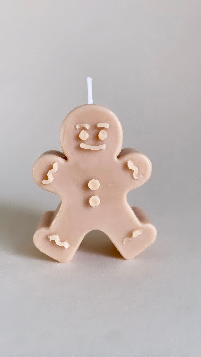 Nude Gingerbread Man Candle