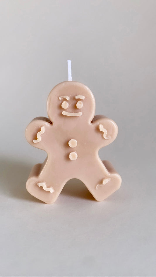 Nude Gingerbread Man Candle