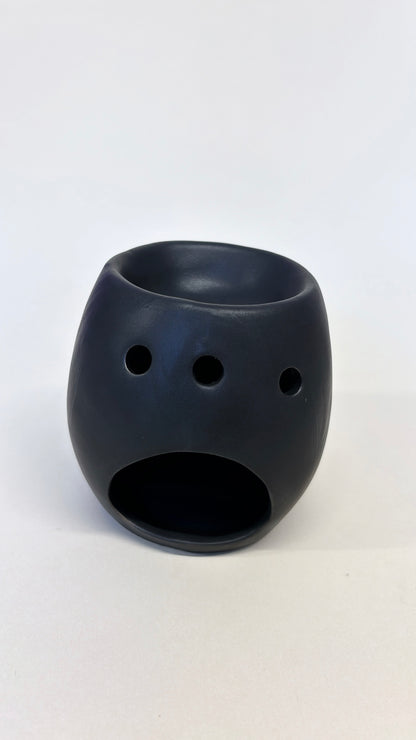 Black Skull Head Wax Melt Burner