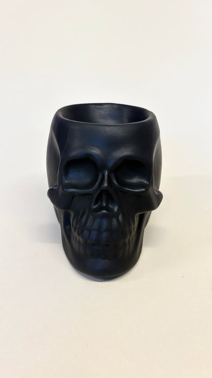 Black Skull Head Wax Melt Burner