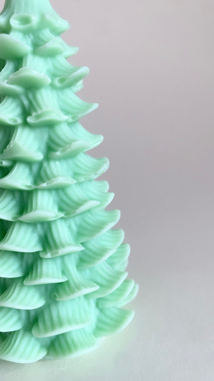Tall Scandi Christmas Tree Candle