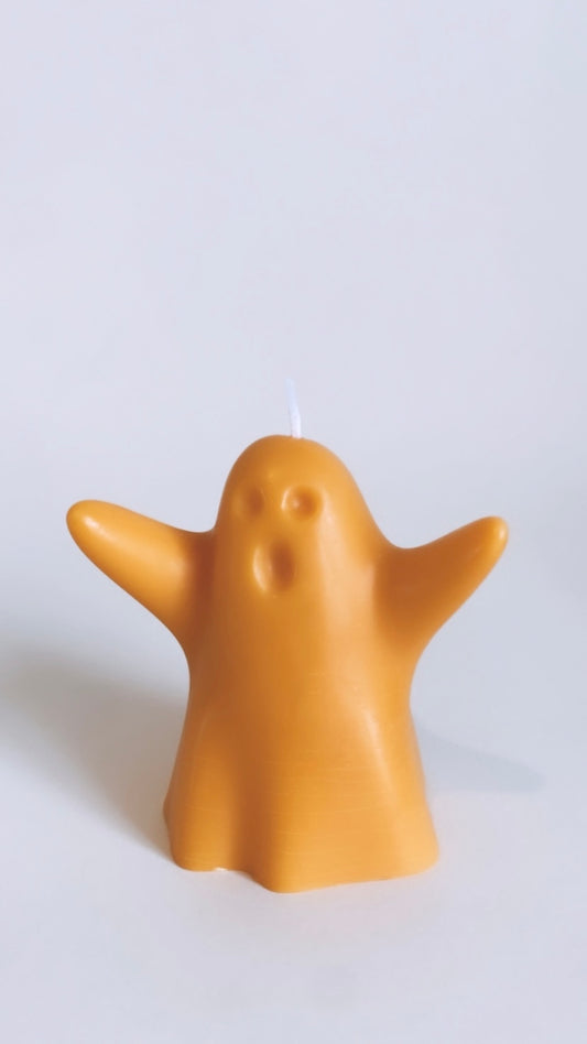 Orange Ghost Candle