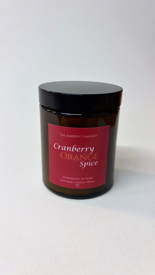 Cranberry Orange Spice Jar Candle